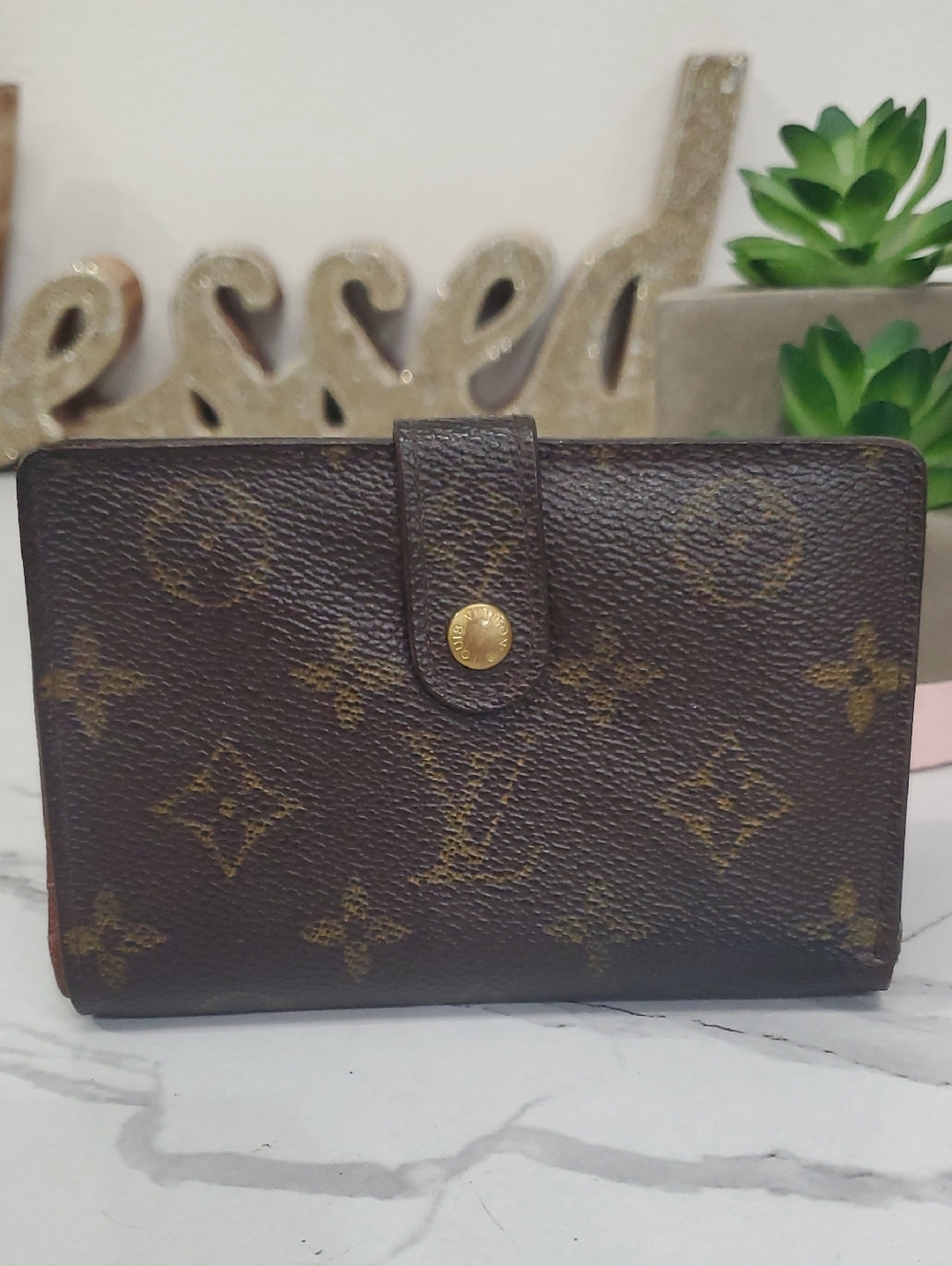 🇨🇵LOUIS VUITTON  Monogram Portefeuille Viennois Wallet or French Purse Wallet